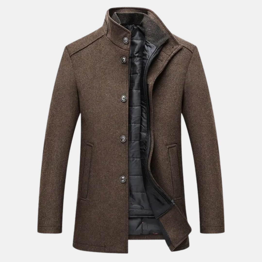 Warm Insulated Men's Parka Coat with Fleece Lining - VogeLuxe