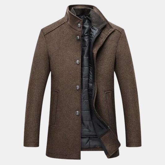 Warm Insulated Men's Parka Coat with Fleece Lining - VogeLuxe