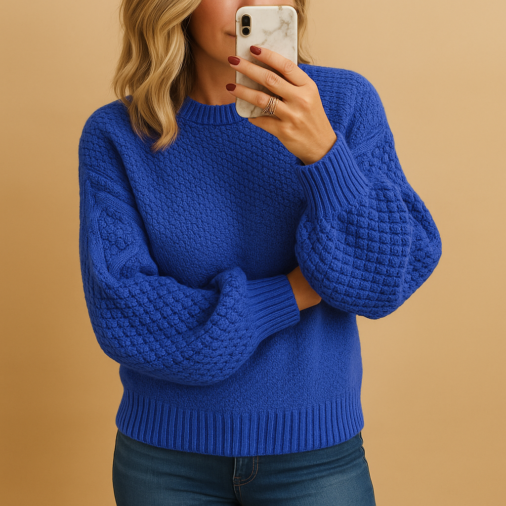 Soft Womens Knitted Sweater - Classic Cozy Design