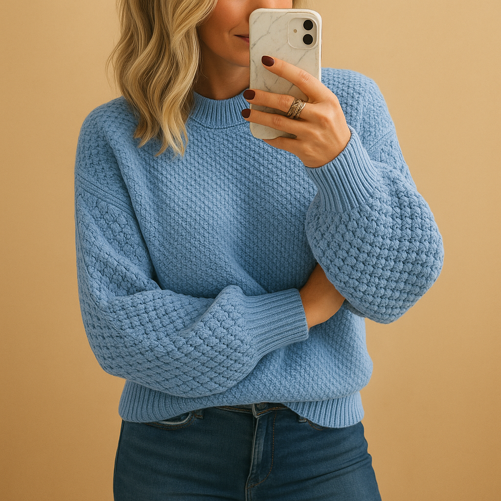 Soft Womens Knitted Sweater - Classic Cozy Design