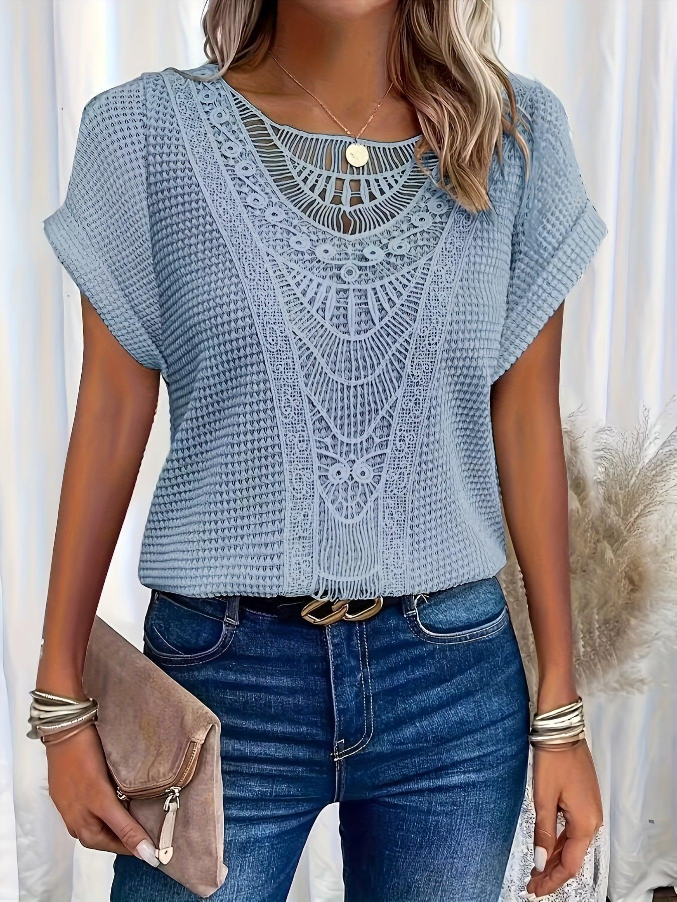 Pretty Cable Knit Women's Top