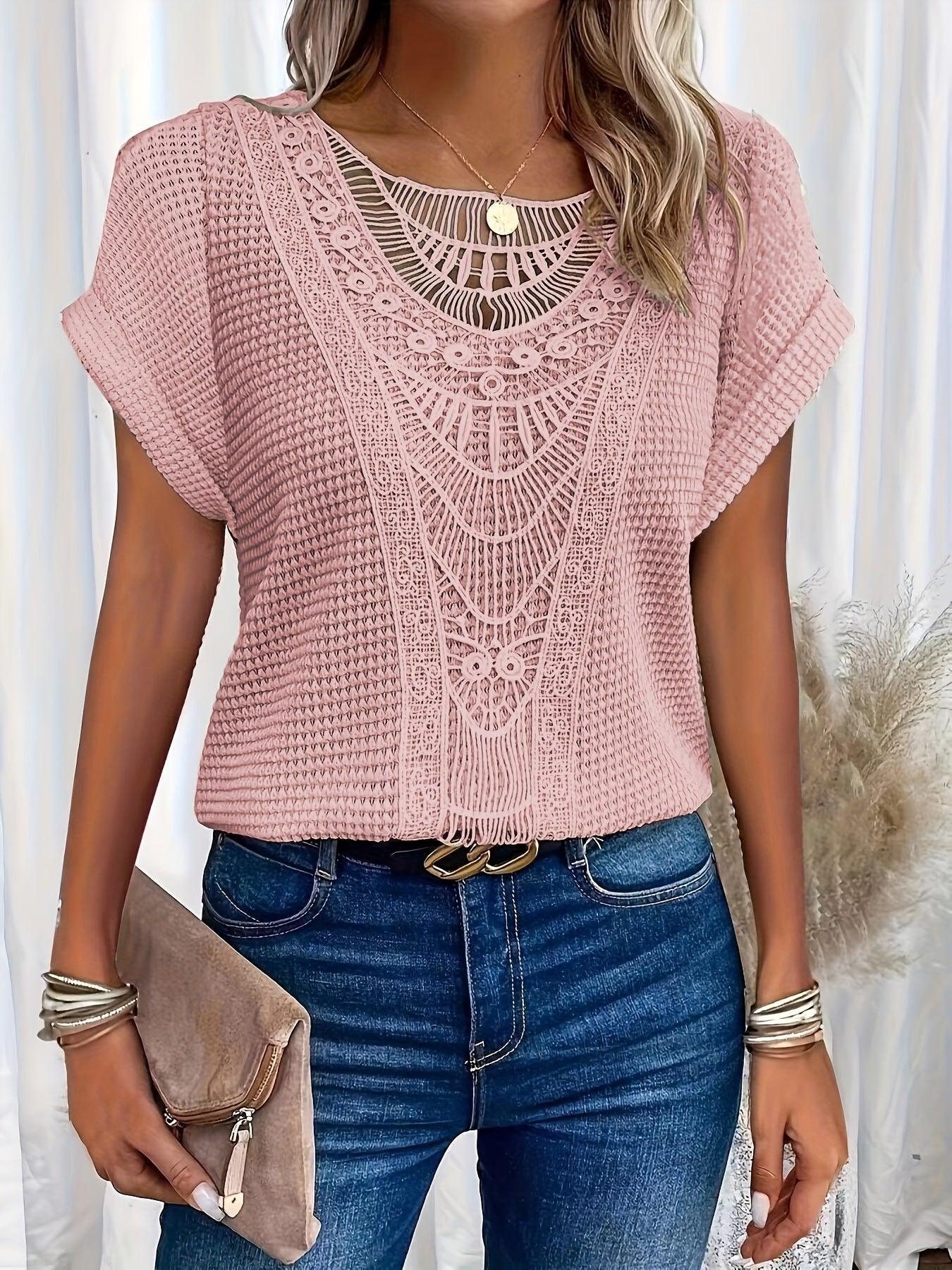 Pretty Cable Knit Women's Top