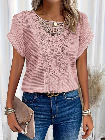 Pretty Cable Knit Women's Top