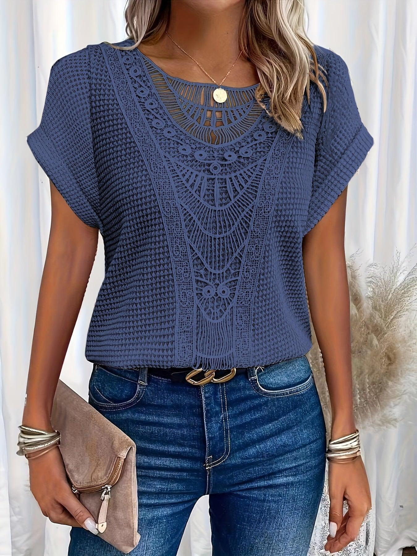 Pretty Cable Knit Women's Top