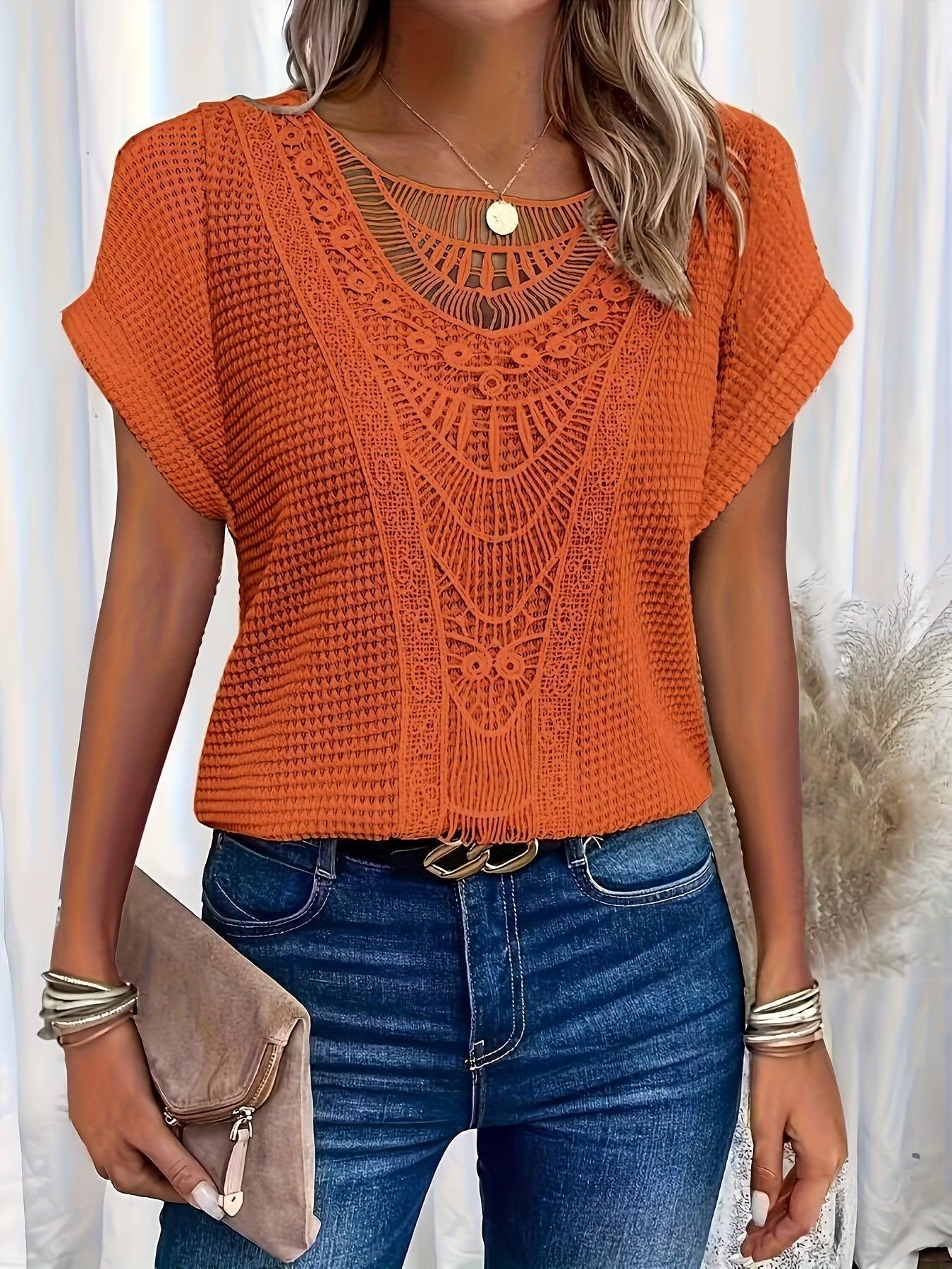 Pretty Cable Knit Women's Top