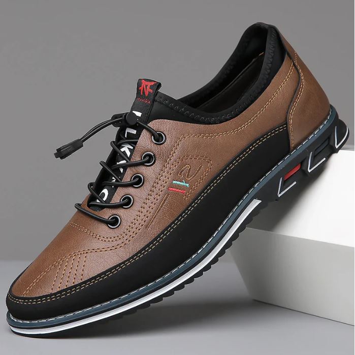 Stylish Mens Leather Shoes - Comfortable Modern Loafers