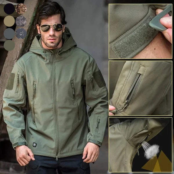 VogeLuxe | Men’s Water Resistant Softshell Outdoor Jacket