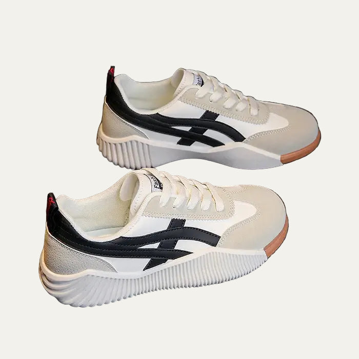 VogeLuxe | Women’s Low Top Sneakers with Sculpted Outsole