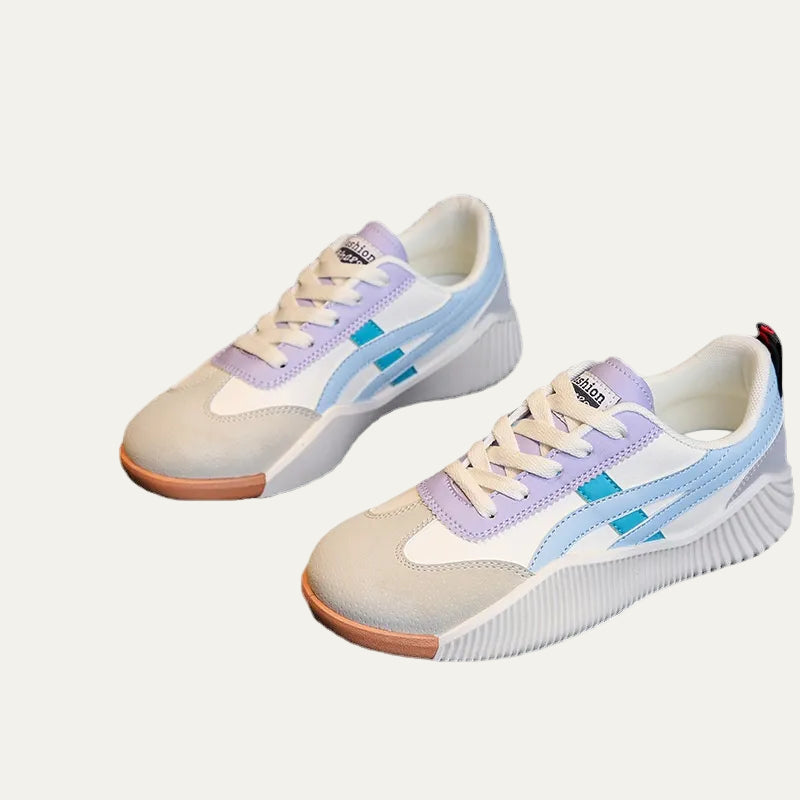 VogeLuxe | Women’s Low Top Sneakers with Sculpted Outsole