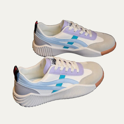 VogeLuxe | Women’s Low Top Sneakers with Sculpted Outsole