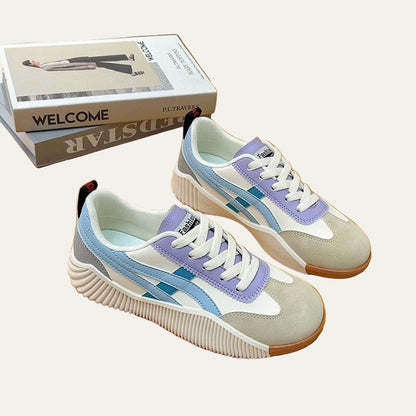 VogeLuxe | Women’s Low Top Sneakers with Sculpted Outsole