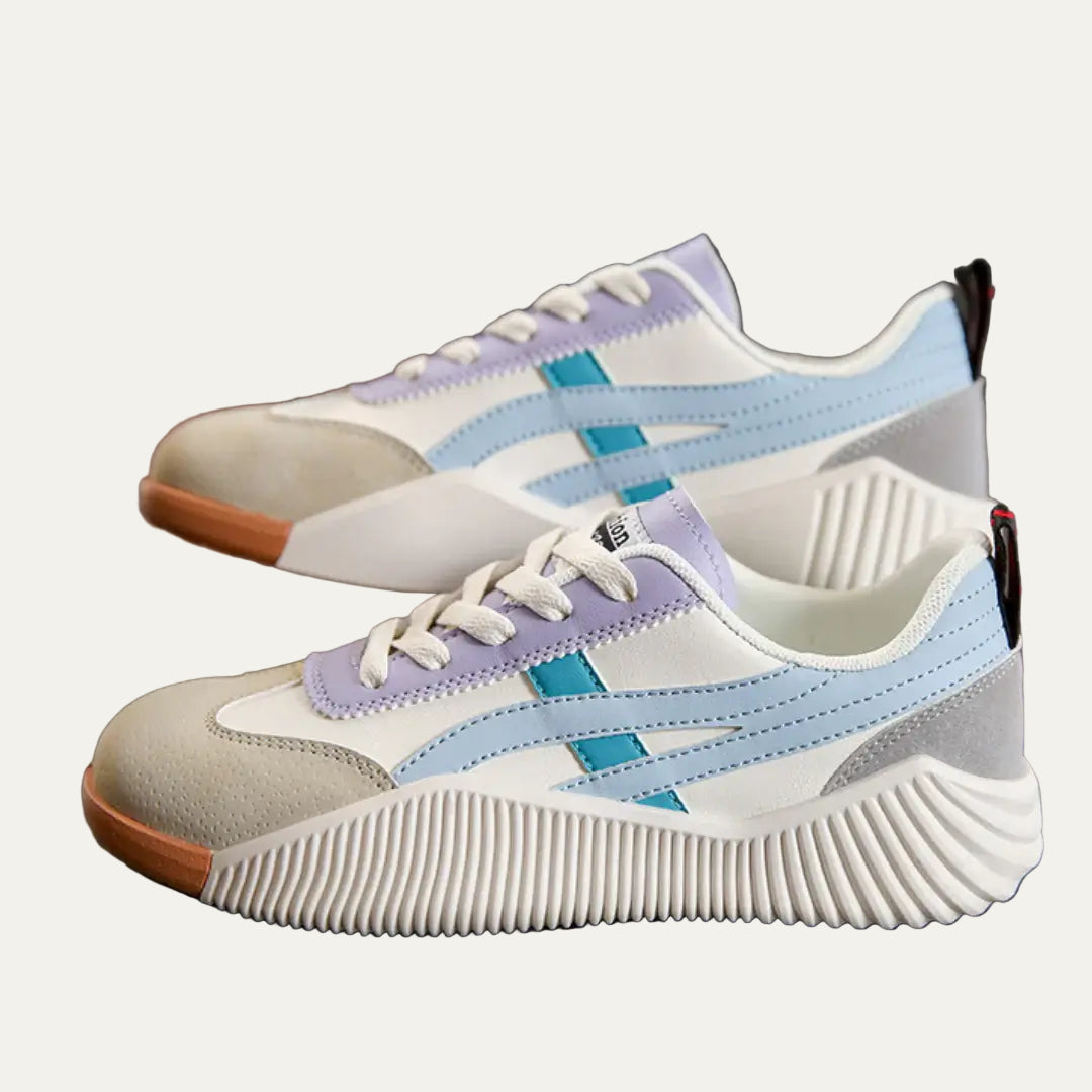 VogeLuxe | Women’s Low Top Sneakers with Sculpted Outsole