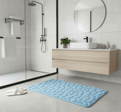 Plush Anti-Slip Bathroom Mat | Gentle Quick-Dry Comfort