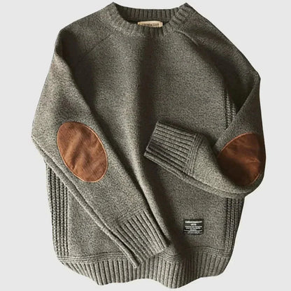 Classic Men's Patch Elbow Sweater - VogeLuxe