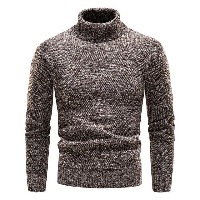 Warm Men's Turtleneck Classic Winter Sweater
