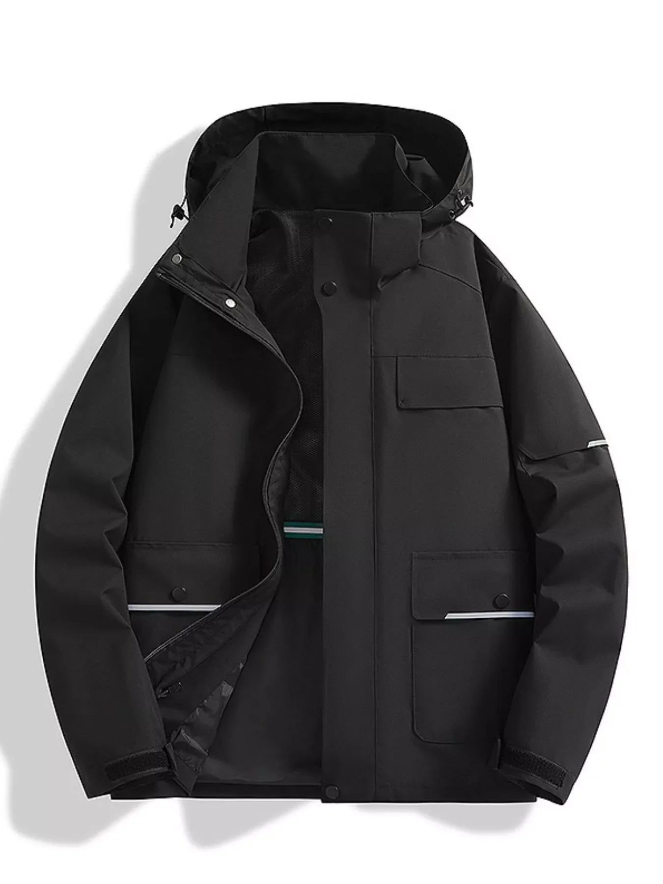 Large Size Waterproof Windbreaker Coat