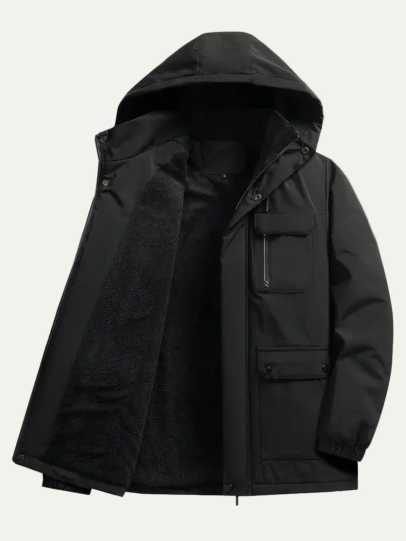 VogeLuxe | Men’s Weatherproof Fleece Lined Utility Parka