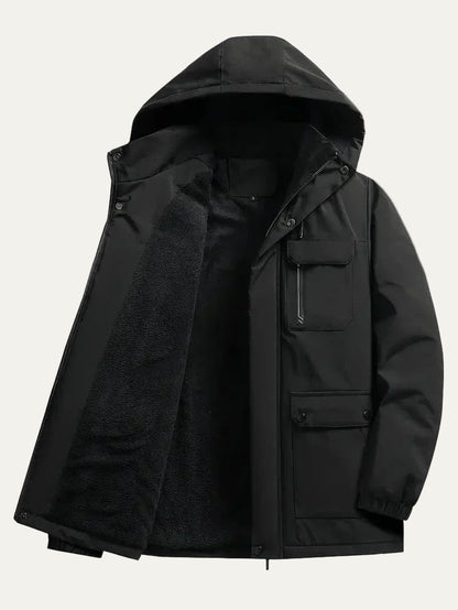 VogeLuxe | Men’s Weatherproof Fleece Lined Utility Parka