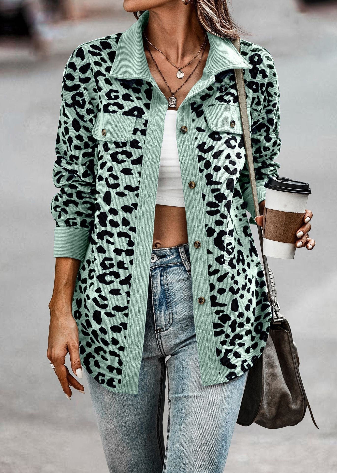 Stylish Leopard Coat - Soft Luxury Fabric - Perfect for Spring
