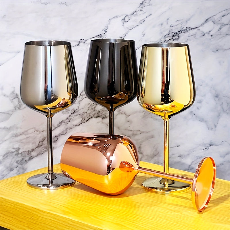 Sleek Mirror Finish Wine Glass Set - VogeLuxe