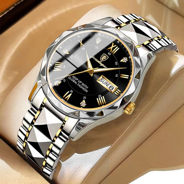 Waterproof Men's Sports Watch with Glow in Dark Feature