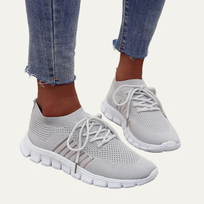 VogeLuxe | Women’s Rhinestone Accent Platform Casual Sneakers
