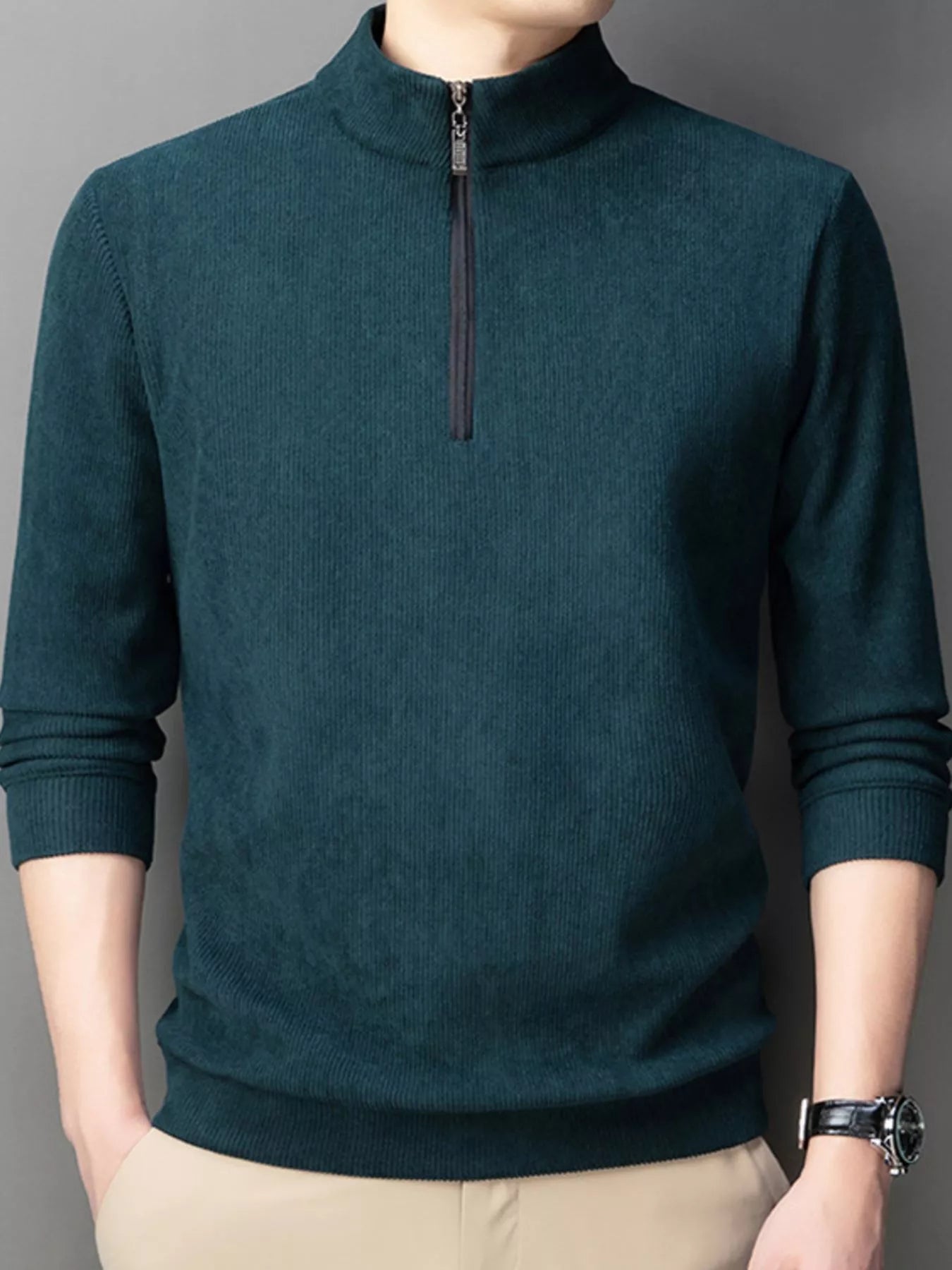 Big and Tall Corduroy Zip Up Jacket