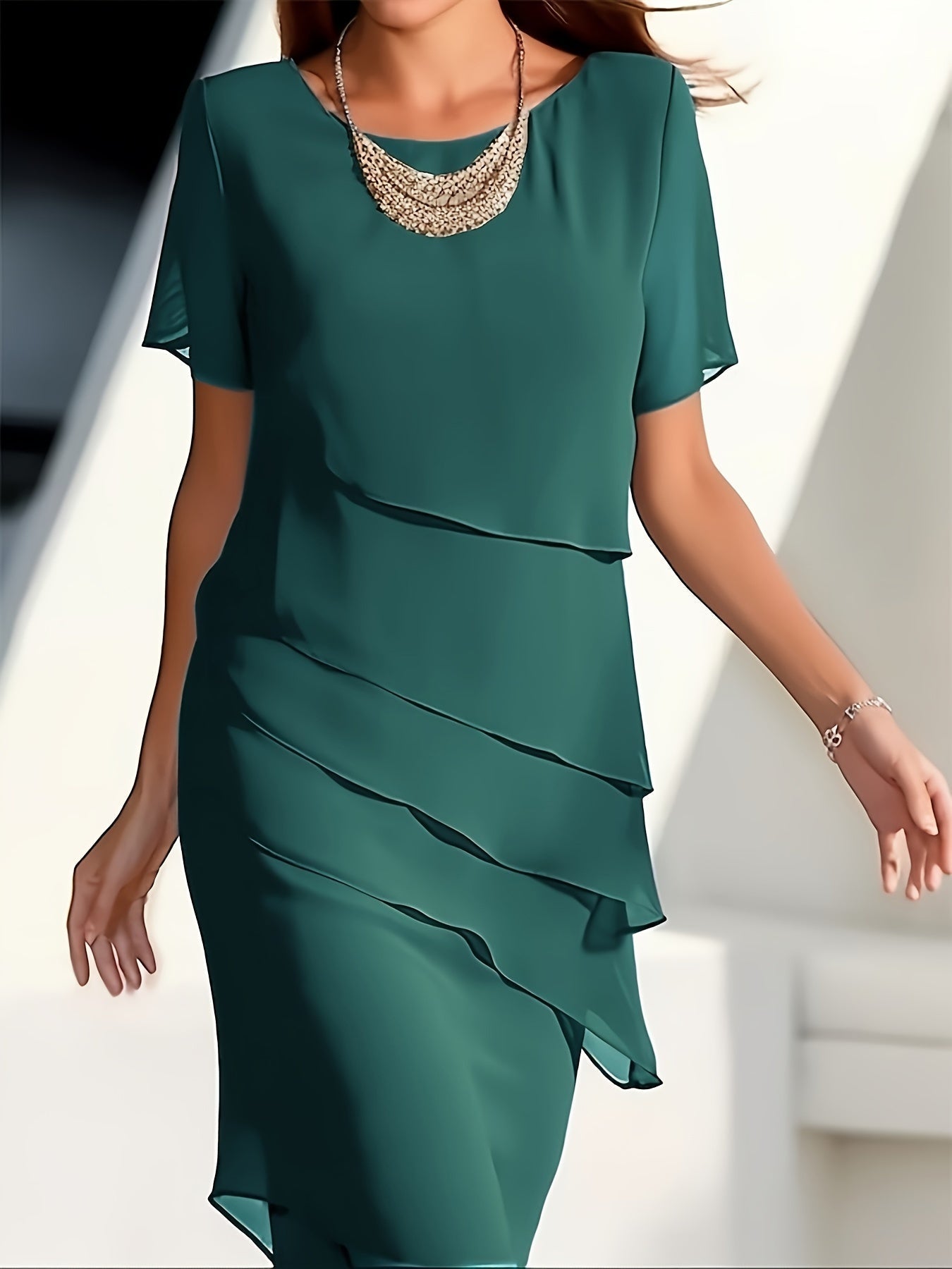 Women's Classic Fit Short Sleeve Dress