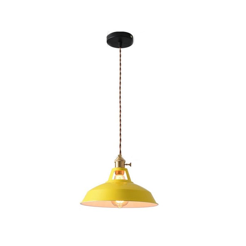 Vibrant Metal Drop Pendant Lighting Fixture