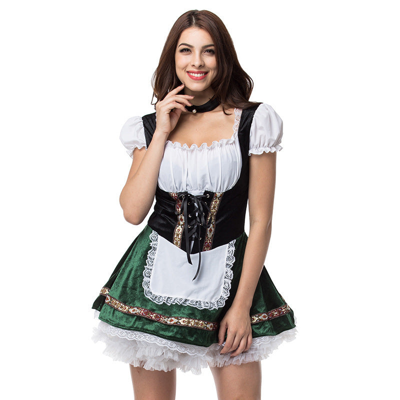 Plus Size Funny Beer Maid Costume Dress