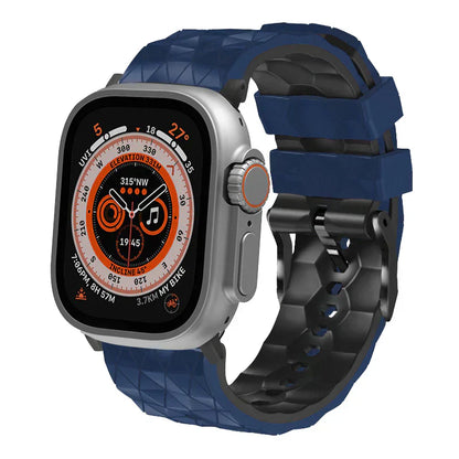 Sporty Two-Tone Football Strap For Apple Watch