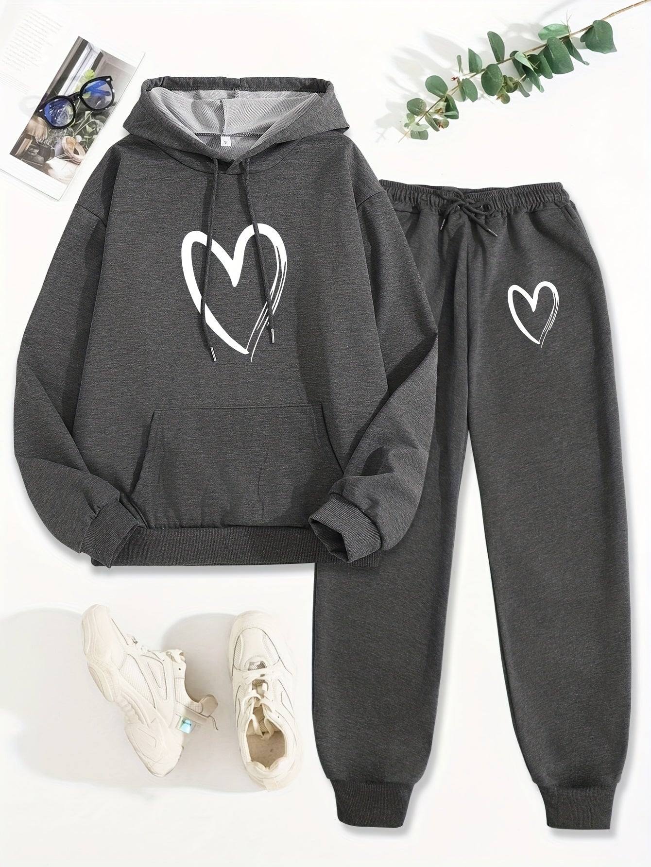 Relaxed Fit Women's Tracksuit with Hoodie