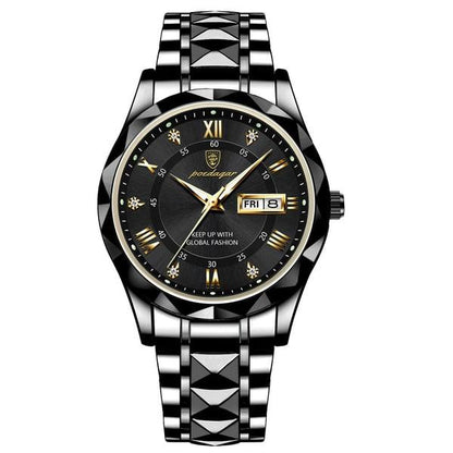Waterproof Men's Sports Watch with Glow in Dark Feature