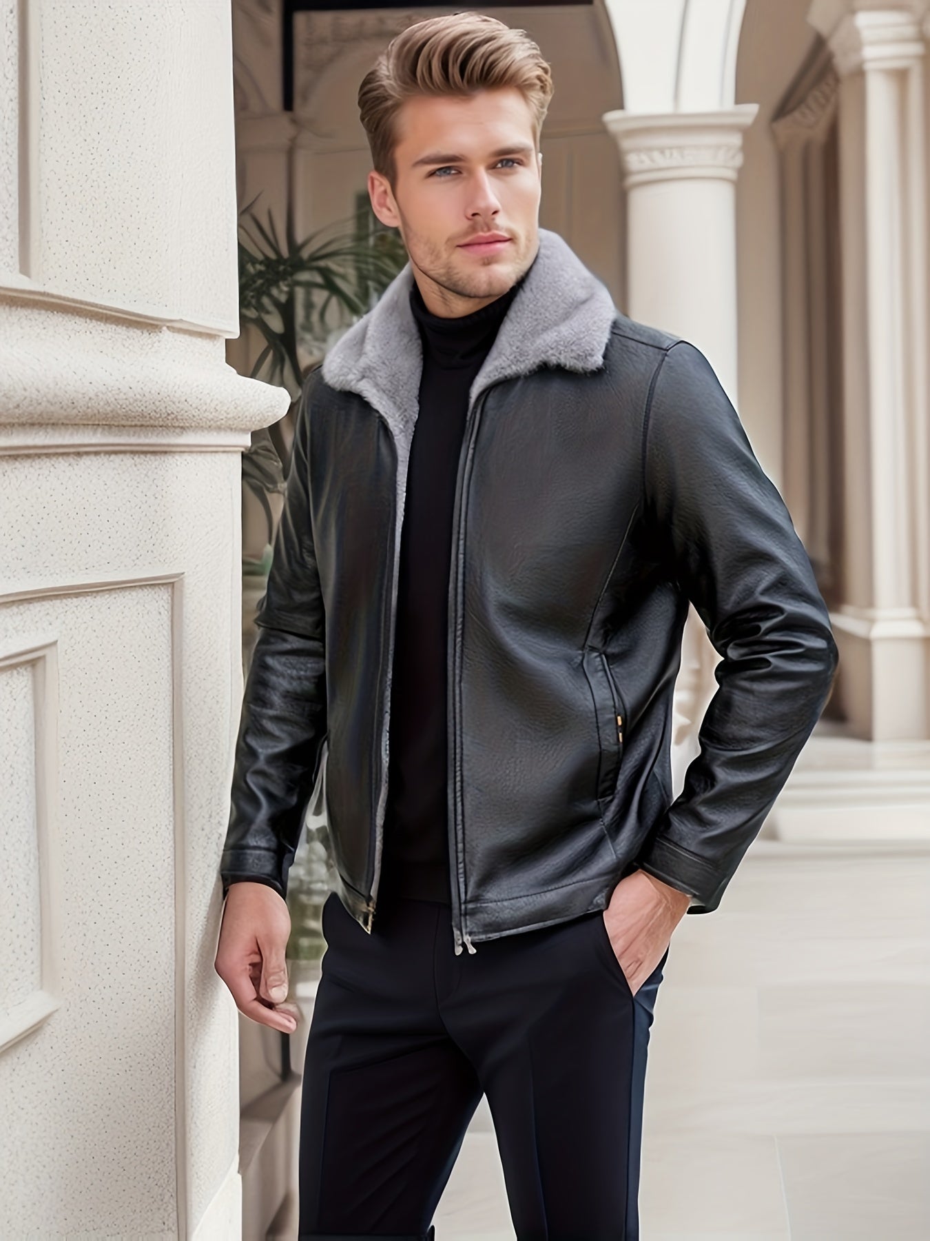 Cozy Waterproof Mens Fleece Jacket for Daily Wear - VogeLuxe