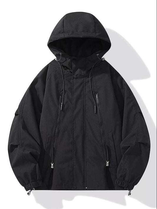 Big and Tall Waterproof Hooded Jacket - BritishElegance