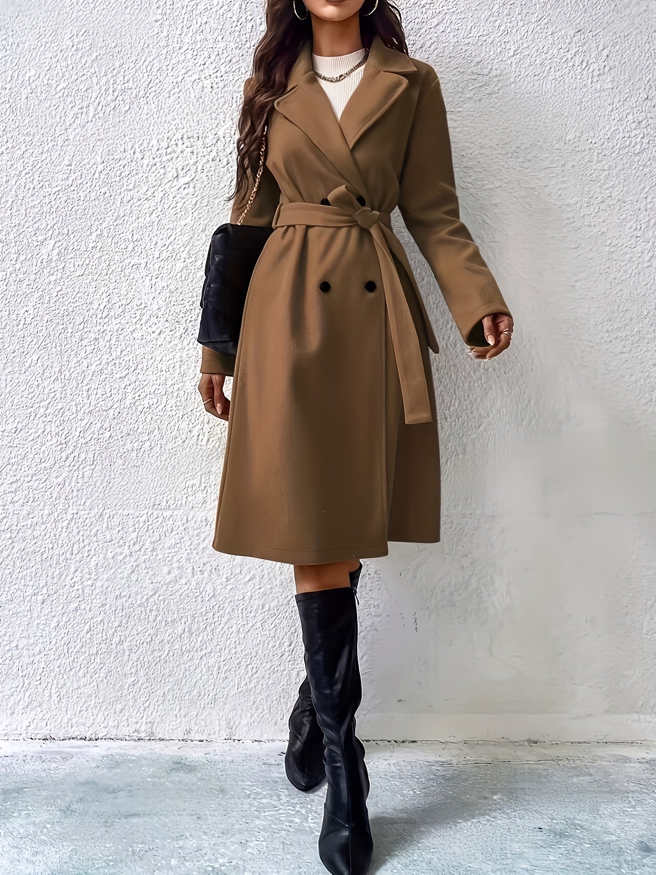 Classic Women's Trench Coat With Belt