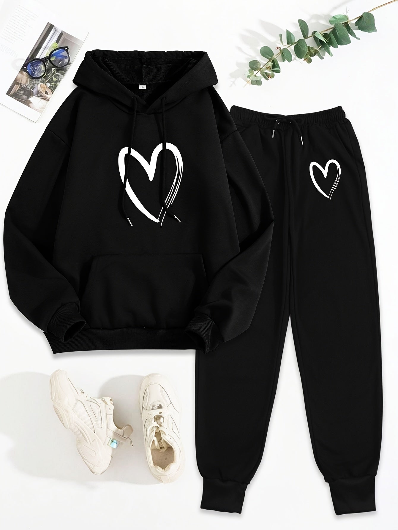 Relaxed Fit Women's Tracksuit with Hoodie