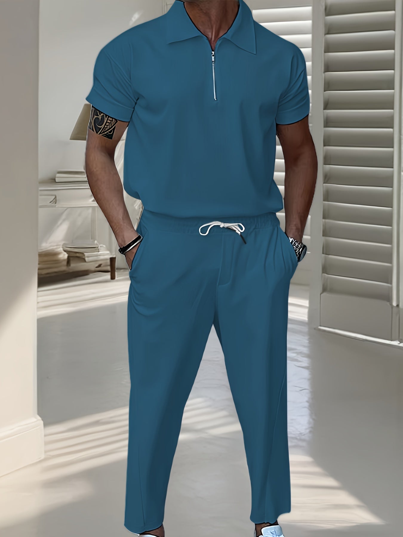 Soft Cotton Men's Tracksuit Jogger Suit Casual Wear