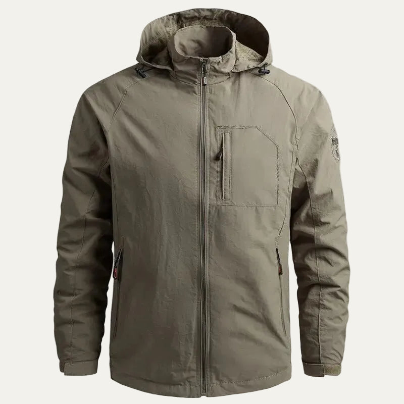 VogeLuxe | Men’s Hooded Performance Utility Jacket