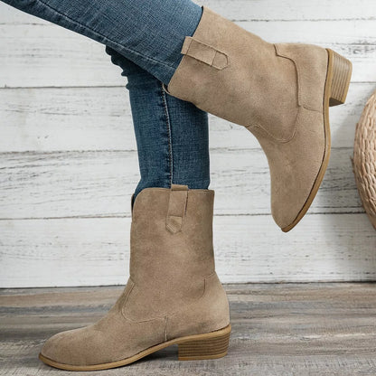 Soft Stack Heel Western Boots