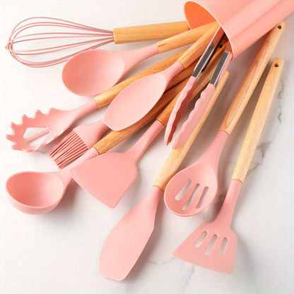 Premium 12-Piece Silicone Kitchen Utensil Set