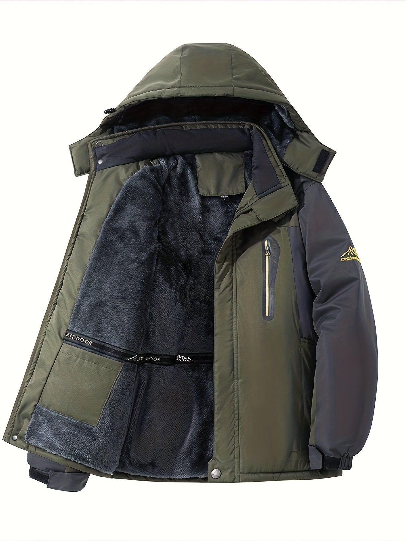 Cozy Insulated Fleece Men's Winter Coat