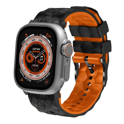 Sporty Two-Tone Football Strap For Apple Watch