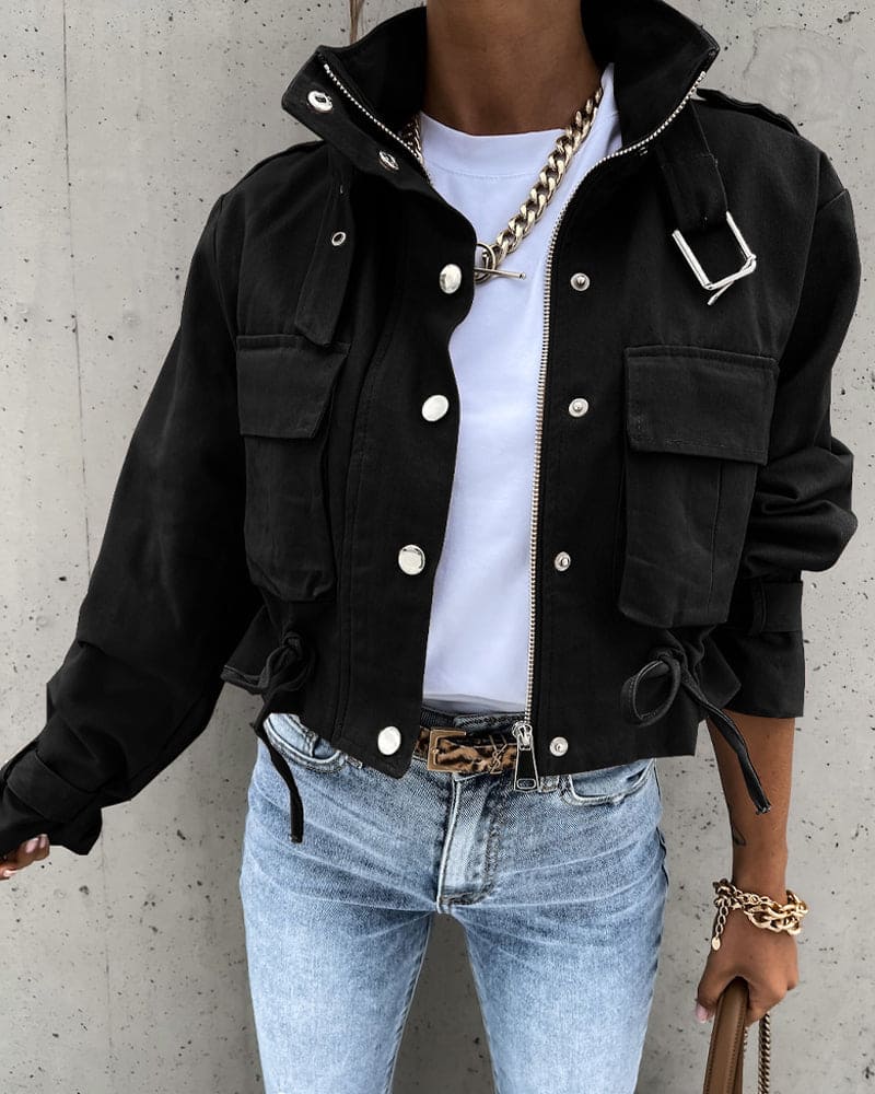 Tailored Women's Short Utility Jacket