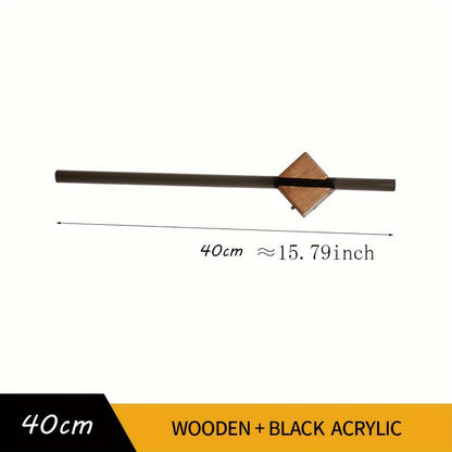 Sleek Wooden Bathroom Towel Rack