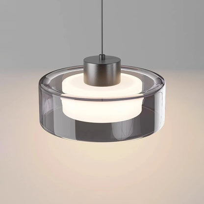 Sleek Clear Glass Hanging Lamp
