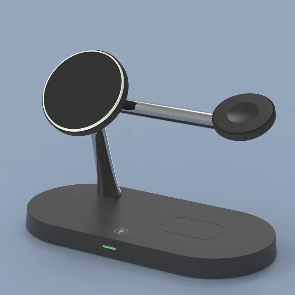 Versatile 5-in-1 Charging Dock with LED Nightlight