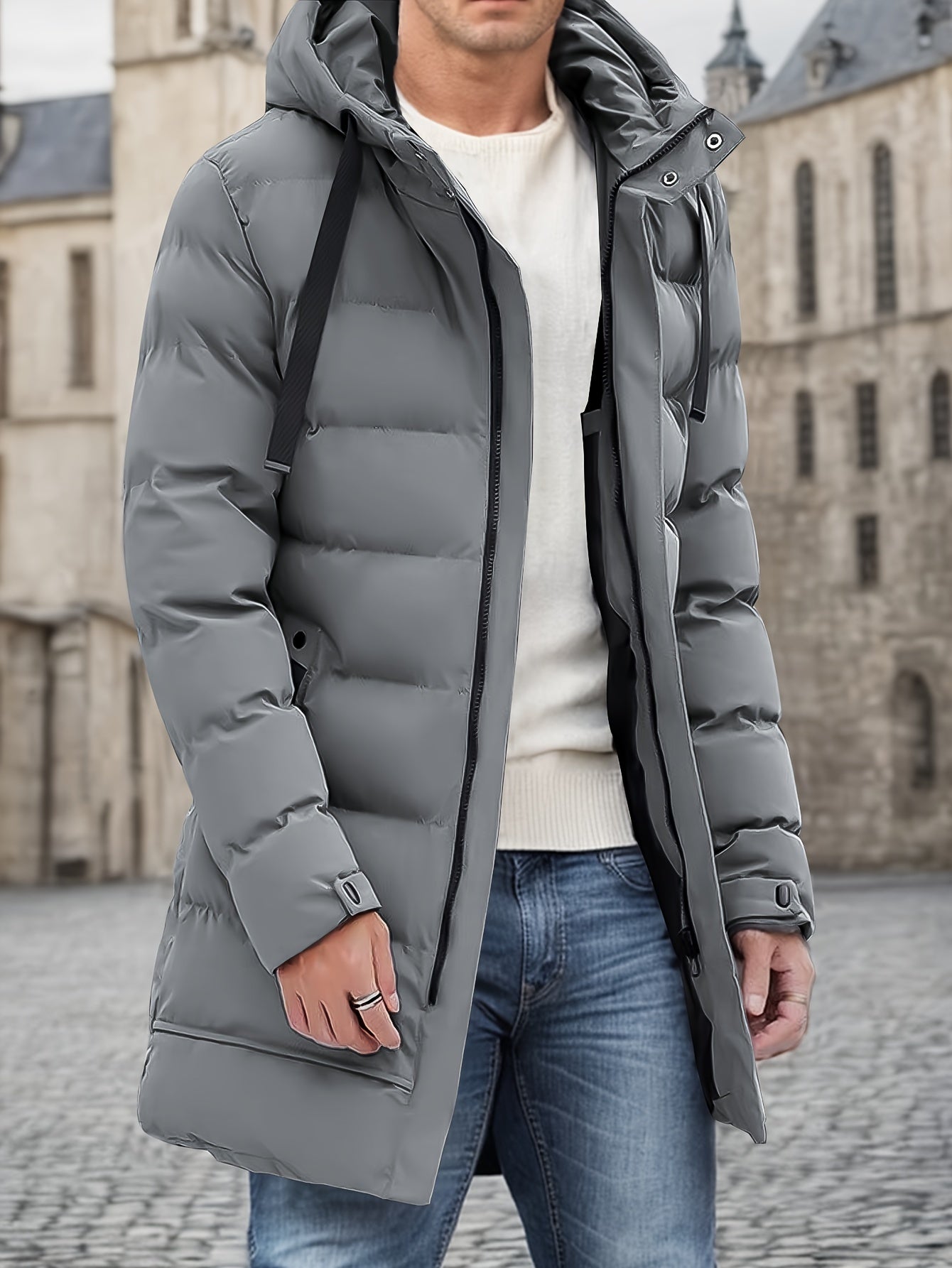 Comfy Oversized Padded Jacket for Men