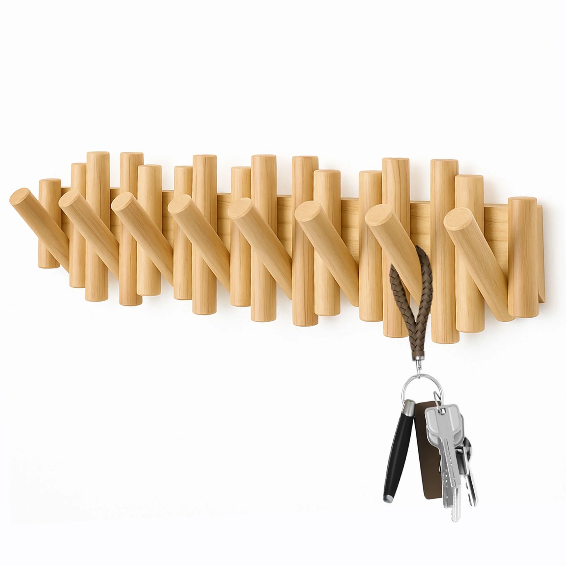 Space Saving Foldable Coat Hook Rack - VogeLuxe