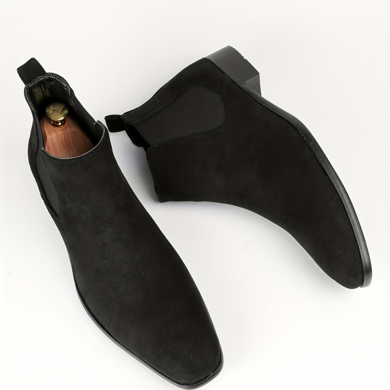VogeLuxe | Men’s Suede Look Formal Chelsea Boots